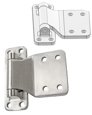 Hinges designed for heavy cabinet doors