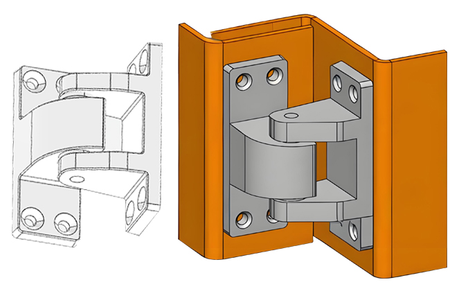 Installation Diagram of Heavy-Duty Hinges