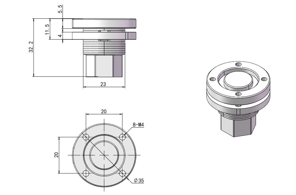 XG11-135 Dimension Drawing