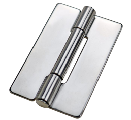 Weld-on hinges for cabinets, switchgear, and toolboxes