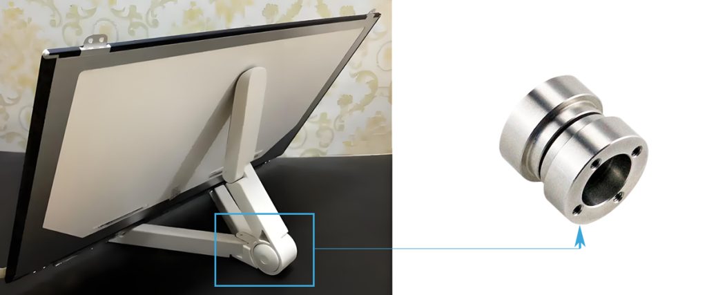 Application of adjustable torque hinges in tablet stands