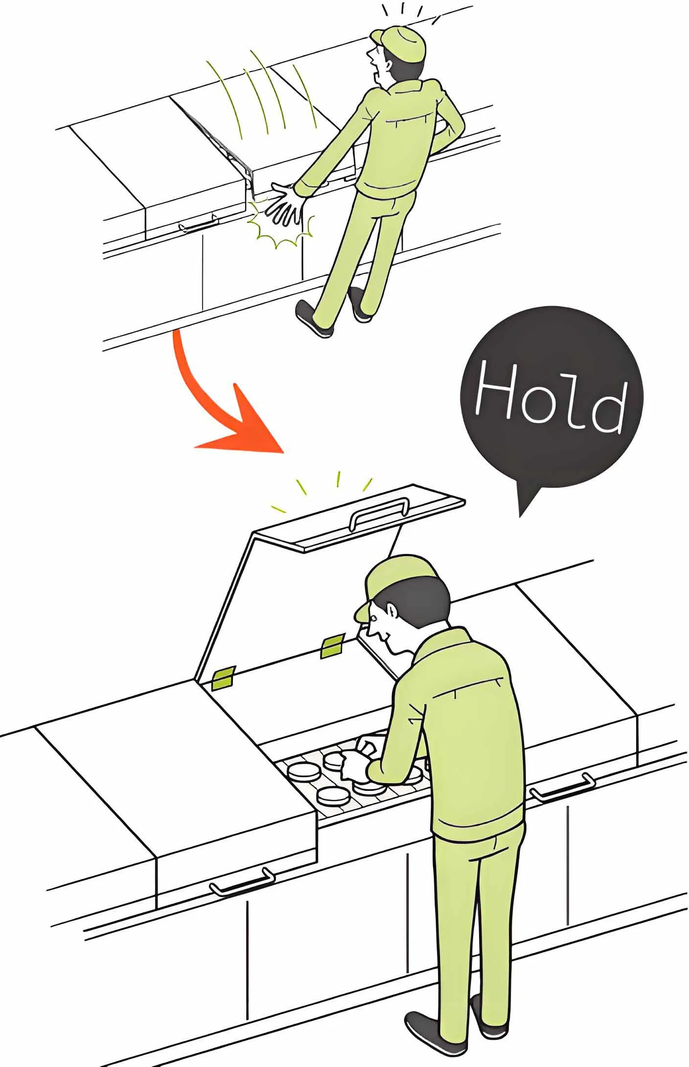 With torque hinges, machinery access doors won’t suddenly swing shut