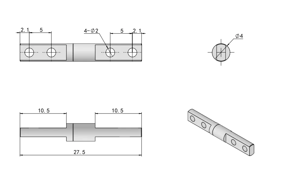 XG11-076 Torque Hinge Dimension Drawing-2