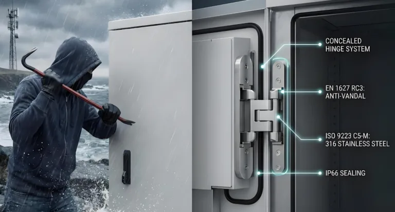 schutzfunktion von verdeckten scharnieren in öffentlichen einrichtungen