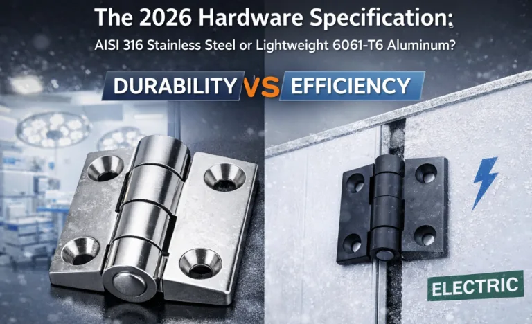 2026 hardware specification comparing stainless steel durability and aluminum efficiency for medical and cold chain use