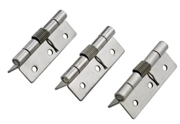 Industrial equipment cabinet door spring hinges