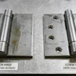 soudage (pas de trous) ou vissage (trous de fixation) sur l'établi.