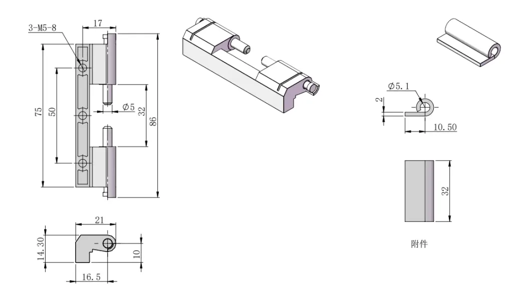 XG02-022 BESS enclosure hinge drawing with mounting dimensions, pin position, and hole spacing for OEM approval
