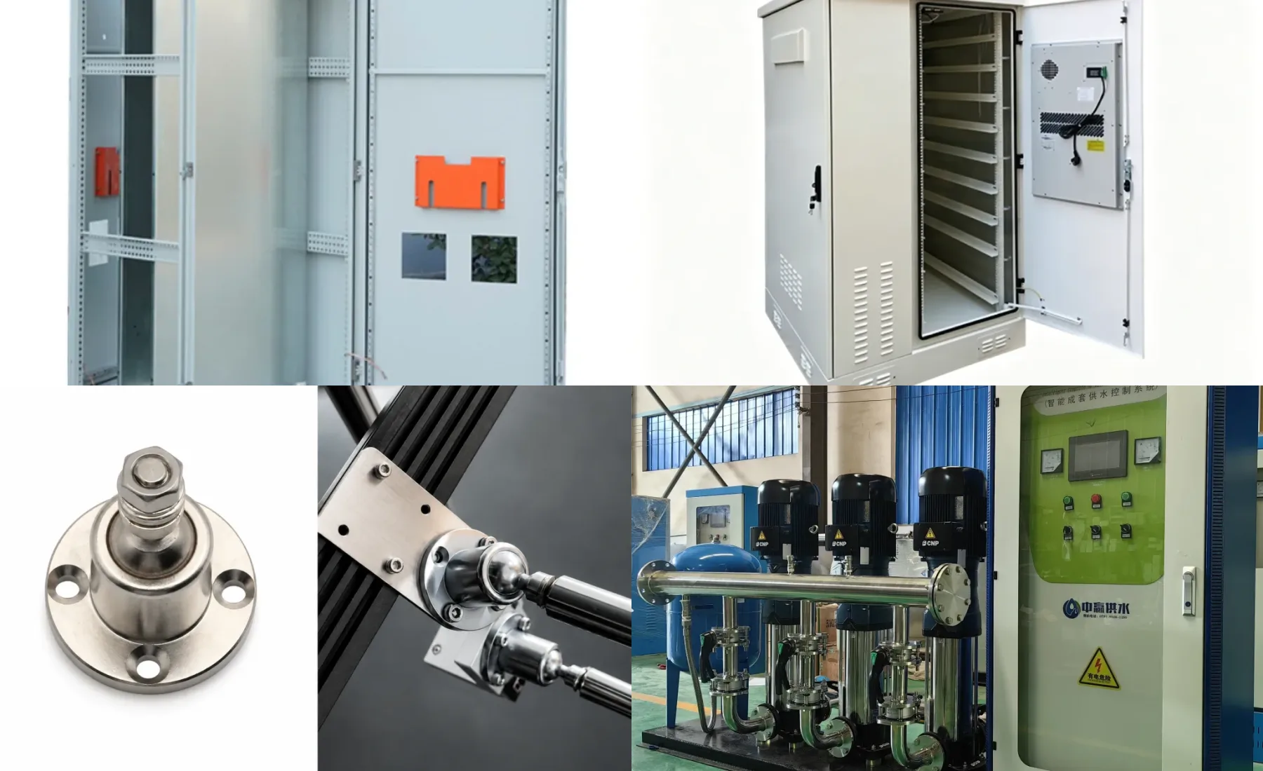 Aplicações industriais de dobradiças em portas de equipamentos, caixas de proteção e painéis de controlo
