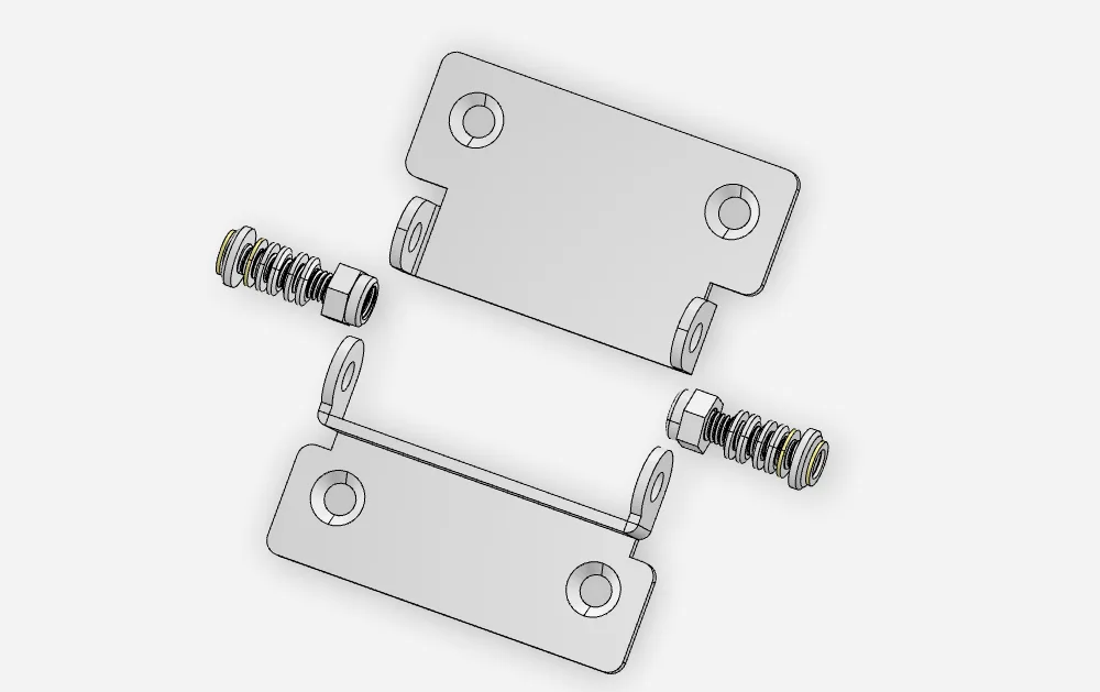 Internal components of a torque hinge including shaft and friction elements